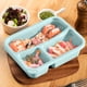 thumbnail image 5 of Caja de Almuerzo de Bento Box con 3 Compartimentos para Ensalada de Fruta, Caja Fuerte de Microondas Y Reutilizable, Caja de Almuerzo de Escuela Secundaria, 5 of 6