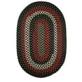 thumbnail image 1 of Indoor/Outdoor Rug, Black Reversible Braided Textured Design, 6Ft. X 6Ft. Round Deck/Patio Carpet, 1 of 2
