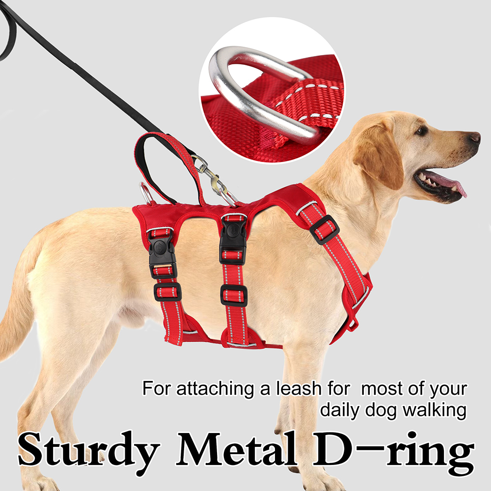 Pet Artist S-XL No Pull Dog Harness Escape Proof Reflective Adjustable Sport Vest with Handle