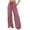 Red, variant on Abomasnow Women's Striped Pants Elastic High Waist Drawstring Wide Leg Pants Work Casual Beach Vacayion Y2K Baggy Trousers with Pockets