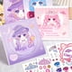 thumbnail image 1 of Pegatinas para vestir a niñas, juguetes para niños, hermosas pegatinas para cambiar de maquillaje de princesa, pegatinas de moda para hacer tú mismo con dibujos animados, 1 of 5