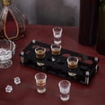 thumbnail image 5 of 12-Hole Acrylic Beer Cup Holder with Iron Fitting Black 110x290mm, 5 of 6