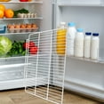 thumbnail image 4 of PAMINGONO White Freezer Shelf Divider Rack with Metal Construction for Organized Refrigerator Storage, 4 of 8