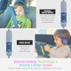 thumbnail image 2 of MEE audio KidJamz KJ55 Auriculares USB-C de escucha segura para niños con luces LED multicolores, limitador de volumen y micrófono; Auriculares supraaurales con cable para niños para iPhone 16, iPad y, 2 of 5