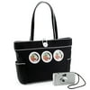 Photo Tote Bag with Camera and Key Chain
