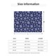 thumbnail image 5 of Fotbe Snowflakes On Dark Blue Manta de Franela con Estampado, Manta Ultrasuave para Cama, Sofá, Auto, Hipoalergénica y Antibolitas-50"x40", 5 of 6