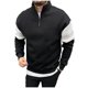 thumbnail image 2 of Ceisia Men's Casual Striped Half Button Round Neck Pullover with Pocket Daily Fashion Top Gift, 2 of 5