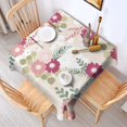 thumbnail image 6 of 52x52 Inch Waterproof Square Tablecloth, Thickened Polyester Table Cover for Dining & Parties, Floral Print, 6 of 6