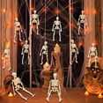 thumbnail image 4 of Clearance Hangs under $5,8PCS Skeletons Halloween Decorations 6 Inch Small Skeletons Figurines Skeletons For Halloween Decor Indoor OutdoorGraveyard DecorationsHaunted House Accessories PartyFa, 4 of 8