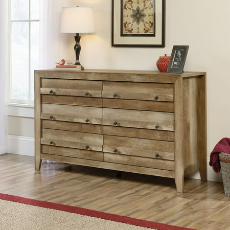 Sauder Dakota Pass 6 Drawer Dresser Craftsman Oak Finish