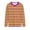 Yellow1, variant on fatyb Kids Striped Long Sleeve Shirts for Boys Girls Color Block Casual Tops Lightweight Crew Neck Tees