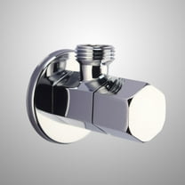 SOPOTUTU 1Pcs Toilet Water Valve with Easy Installation and Durable Operation in Silver