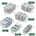 thumbnail image 6 of Gemdeck Clothes Drawer Organizers Mesh Drawer Divider with Handle, 12 Grids, 6 of 6