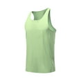 thumbnail image 5 of WAVSUF Tall Big Mens Bodybuilding Sleeveles Solid Color Tank Tops Tight Pullover Green Size 2XL, 5 of 5