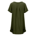 thumbnail image 5 of Tshirt Dress Women Summer Short Sleeve Crewneck Loose Fit Casual Knee Length Midi Dresses T Shirt Dresses for Women, 5 of 8