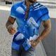 thumbnail image 4 of Camisa de playa de manga corta para hombre, estampado completo, con estampado de bádminton, para verano, informal, con personalidad, talla grande, 4 of 5