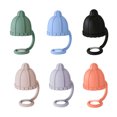 thumbnail image 1 of 4Pcs Straw Cover Hat Silicone Straw Toppers Dustproof Splashproof Straw Lid Water Bottle Accessory, 1 of 8