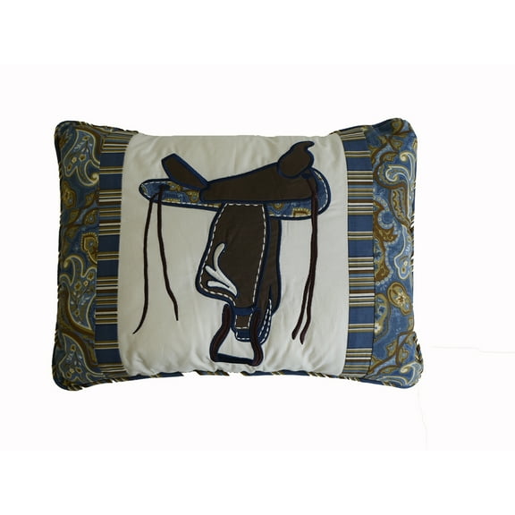 Saddle Quilted Pillow, 18" x 18"