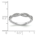 thumbnail image 7 of 14K White Gold Ring Band Wedding Rounded Diamond Round, Size 7, 7 of 7