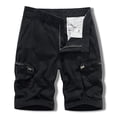 thumbnail image 2 of SOOMLON Cargo Shorts Men Comfortable Relaxed Fit Casual Work Short for Mens Summer Shorts Plus Size Cargo Shorts Pockets Summer Beach Shorts Black XXL, 2 of 4