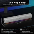 thumbnail image 4 of Altavoces para computadora SOULION R100 Bluetooth con luz LED dinámica, 4 of 8
