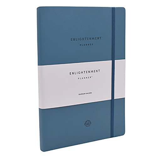 Enlightenment Planner / Carnet de Notes Mensuel Hebdomadaire Non Daté 12 Mois, Calendrier & Journal de Productivité / Suivre & Augmenter la Productivité Bonheur Passion But Humeur Méditation & Réflexion