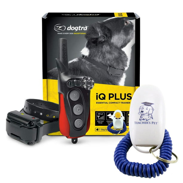 Dogtra IQ PLUS Rechargeable Waterproof 400Yard Remote Dog Training ECollar with Teacher's Pet