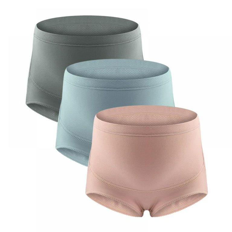 Women's Maternity High Waist Underwear Pregnancy Seamless Soft Hipster  Panties Over Bump(3 Pack) 