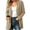 01 Khaki, variant on Fewfanhot Women's Clothing Casual Lightweight Cardigan Long Sleeve Open Front with Pockets