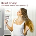 thumbnail image 4 of Sentryse Hair Dryer with Diffuser, High Speed Ionic Blow Dryer with LED Display and Nozzle for Curly Hair, Gift Set for Women, 4 of 12