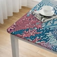 thumbnail image 4 of BANET Rectangle Print Themed Decorative Table Covers for Outdoor Dining Room Kitchen Living Room, Navy/Blue/Teal/ white, 4 of 7