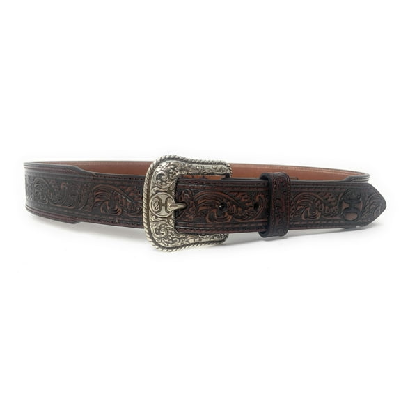 Hooey Men's Tapered Mahogany Western Belt - 1973BE6
