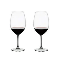 Riedel Vinum Bordeaux Grand Cru Crystal Red Wine Glass, 33.86 Ounce (2 Pack)