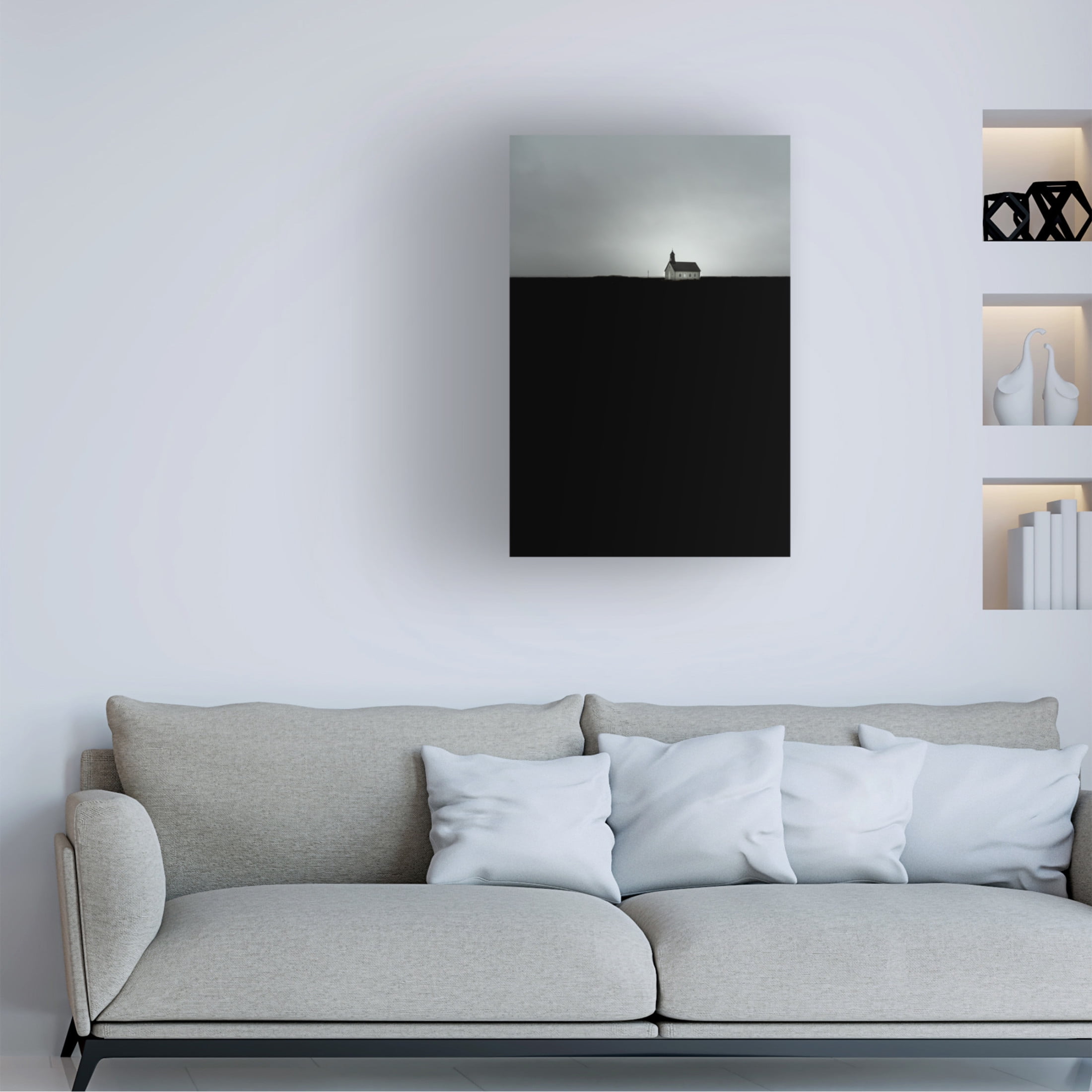 Trademark Fine Art Wave Faber Strandarkirkja Canvas Wall Art