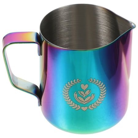 

Kelingqi Milk Frothing Pitcher Kitchen Stainless Steel Milk Pitcher Cup Milk Frothing Jug for Making Coffee