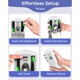 thumbnail image 4 of Automatic Air Freshener Spray Dispenser 2-Pack, White Battery Operated Wall Mount or Free Standing Aerosol Sprayer with 3 Timer Settings for Home, Bathroom & Commercial Use, 4 of 7