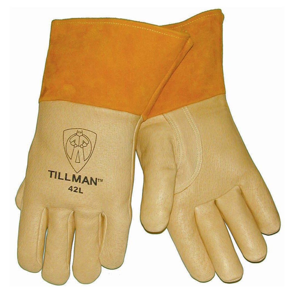 Welding Gloves, MIG, M, Reinforced, PR, Price For Each Stitching