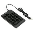 thumbnail image 2 of Numeric Keypad, 19-Key Black Water-proof Wired Keypad, for Office Bank Studio Black, 2 of 7