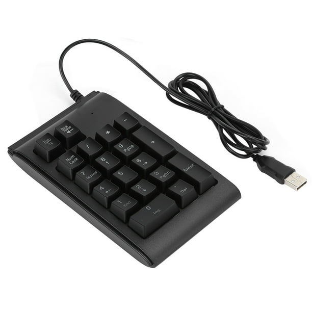 Teclado Numérico con Cable USB Sincero Retroiluminado Sensación Mecánica 19 Teclas Negro