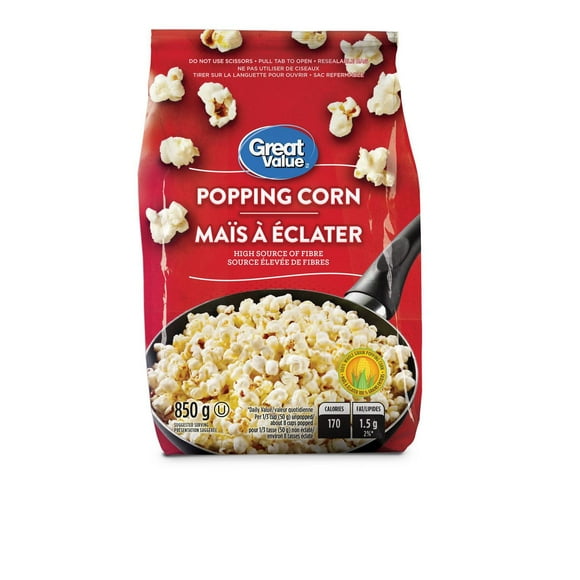 Great Value Popping Corn, 850 g