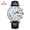 Black Belt Silver Case White Noodles, variant on Men's multifunctional quartz watch, men's business watch, moon phase calendar waterproof watch, men's wristwatch, fashionable trendy watch