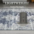 thumbnail image 6 of Washable Area Rug 5x7 Rug for Living Room Boho Vintage Rug for Bedroom Aesthetic Distressed Non Slip Throw Rugs Soft Low Pile Stain Resistant Carpet for Classroom Nursery 5'x7' Blue, 6 of 9
