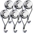 thumbnail image 1 of Swivel Swing Magnetic Hook, 60LB (6 Pack)Refrigerator Magnetic Hooks, 1 of 3