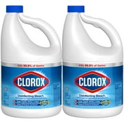 Clorox Regular Liquid Bleach, 121 oz Bottle, 2 ct