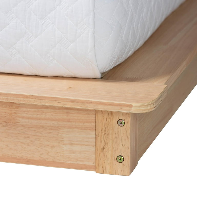 本日限定価格　Private 0204 KristenseN DU NORD Baxton Studio Glennis Japandi Platform Bed, Queen, Natural Brown