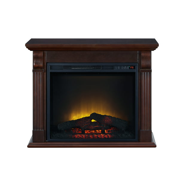 Bold Flame 33.46 inch Electric Fireplace in Chestnut