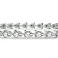 thumbnail image 4 of 10 Carat EGL Certified Lab Grown Diamond Bracelet Line 7" | 14K in White Gold | Serene Pear Lab Diamond Tennis Bracelet | Three Prong Settings | FG-VS1-VS2 Quality | Friendly Diamonds, 4 of 7