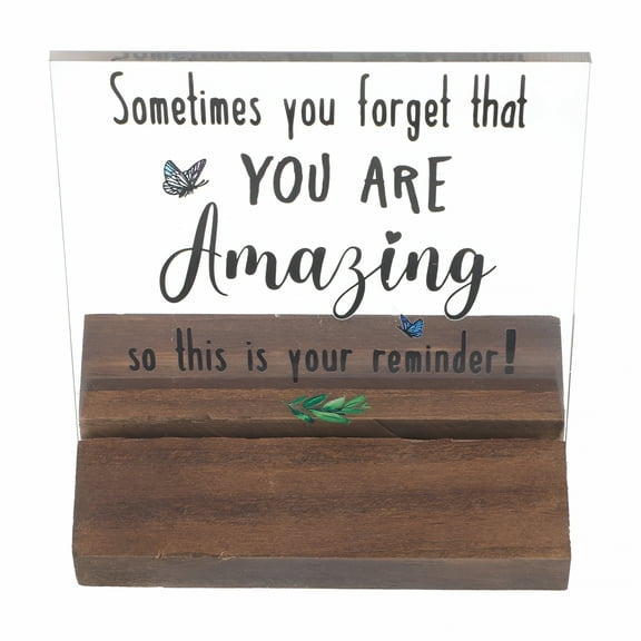 LAMIRO Desk Sign,office desk decor,Motivational Decor for Women Office Table Home Slogan Work Gift Acrylic