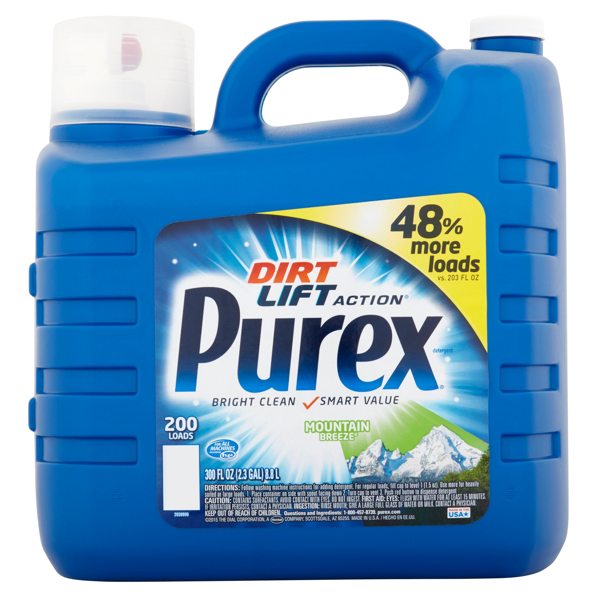 Purex Mountain Breeze Dirt Lift Action Liquid Laundry Detergent, 200
