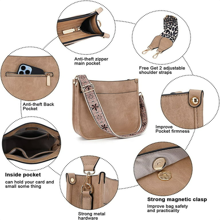Leopard Clip on Handbag Purse Shoulder Strap